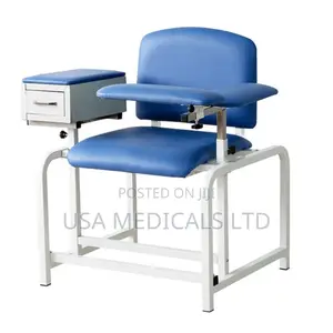 Blood Donation Chair With Sliding Metal Drawer