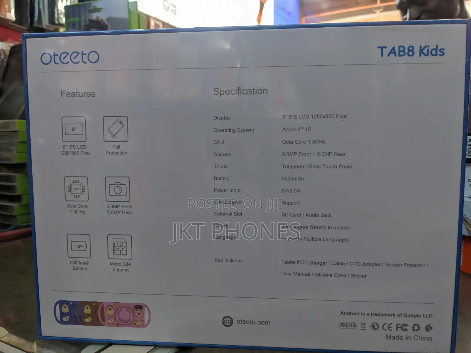 New Oteeto TAB 8 128 GB Gray