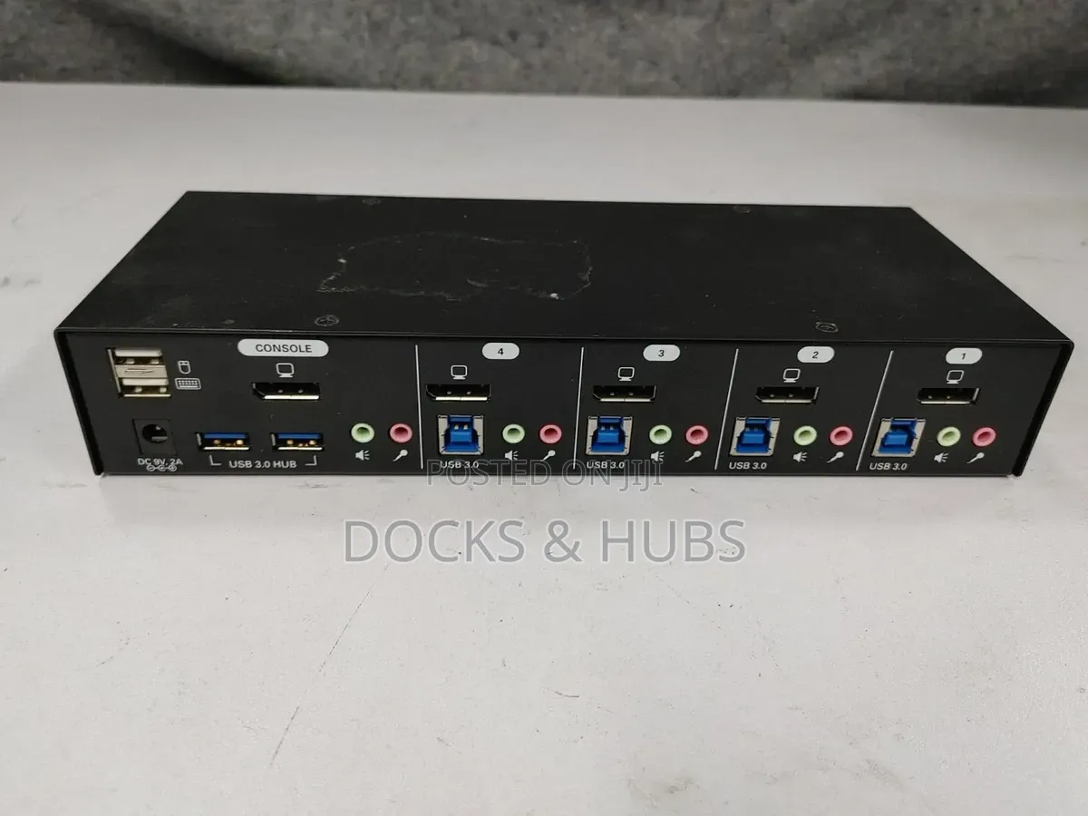 Tripp Lite 4-Port Displayport KVM Switch With Audio Usb 3.0 Hub