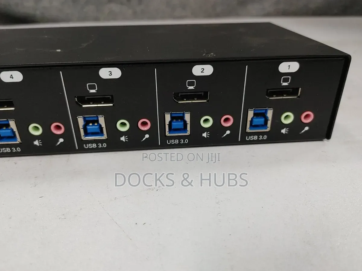 Tripp Lite 4-Port Displayport KVM Switch With Audio Usb 3.0 Hub