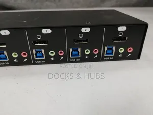 Tripp Lite 4-Port Displayport KVM Switch With Audio Usb 3.0 Hub