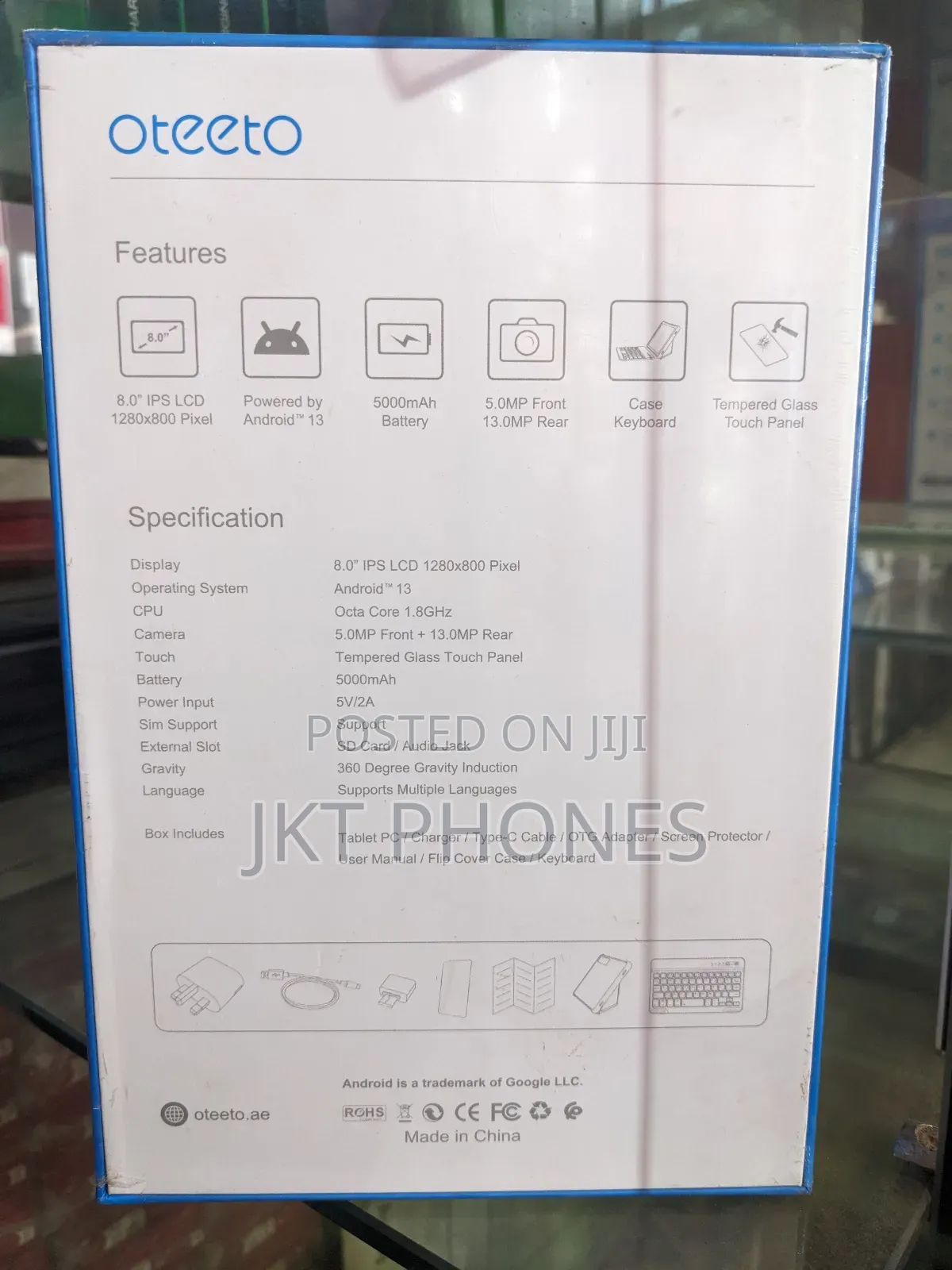 New Oteeto TAB 8 512 GB Blue