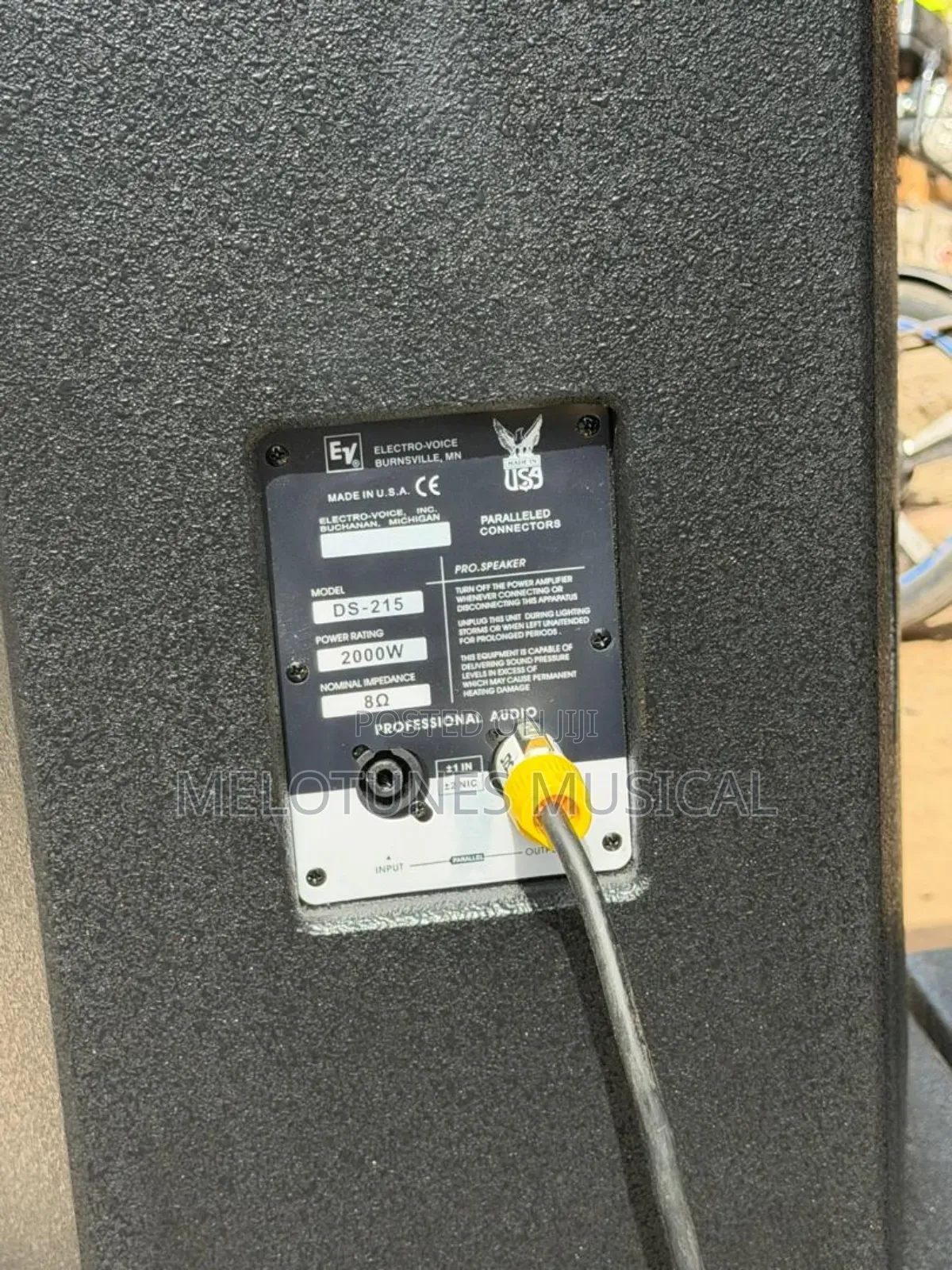 Ev Full Range and Ev Single Bass Setup With Amplifier Rack Set