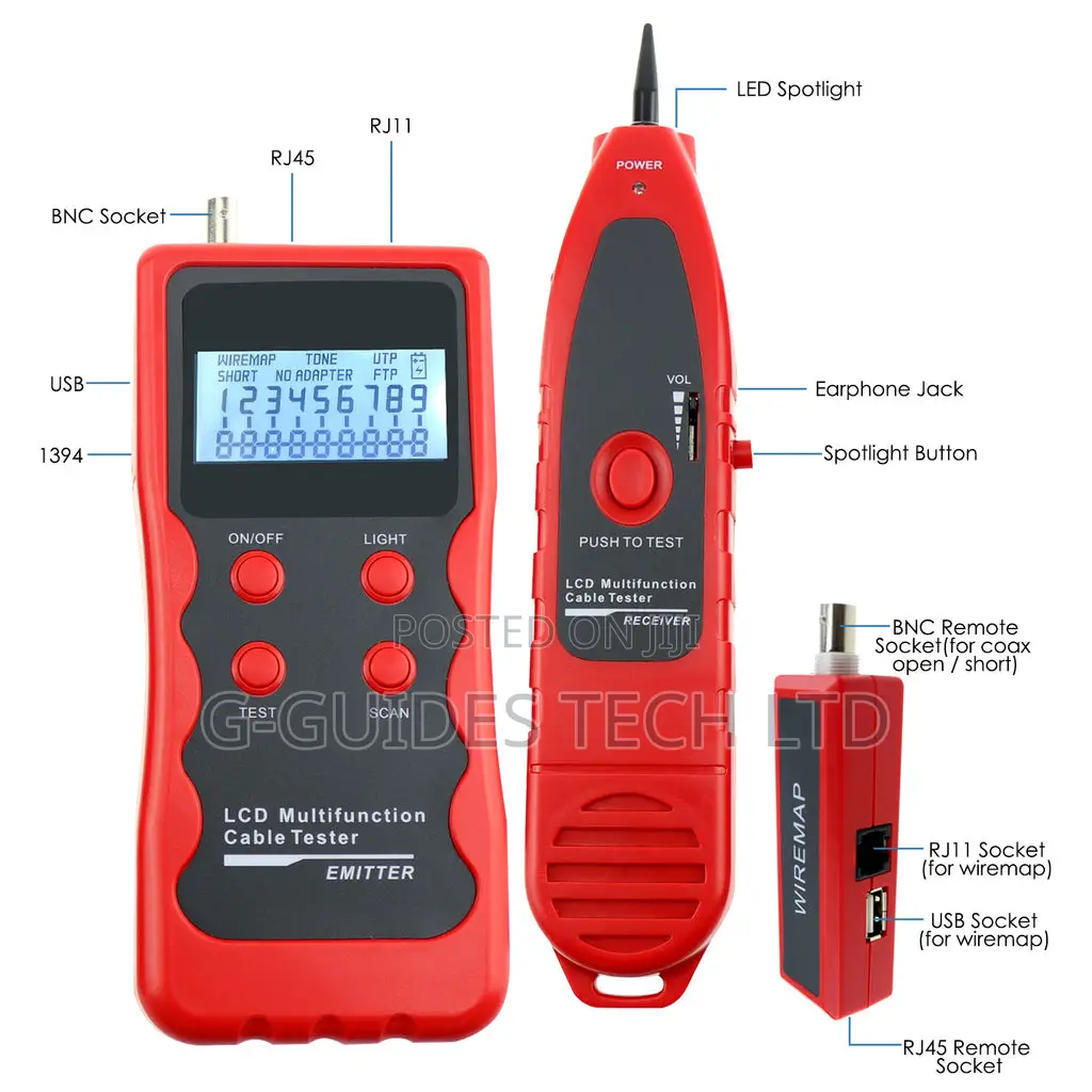 Noyafa Nf-868 Lcd Display Network Cable Tester