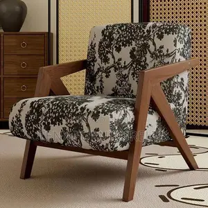 Sofa (Traditional French Solid Wood Accent Chair Backrest Armrest)