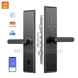 Black Biometric Door Lock 