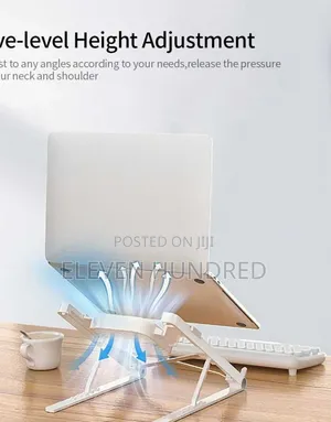 Laptop Stand(Adjustable Notebook Holder With Detachable Cooling Fan