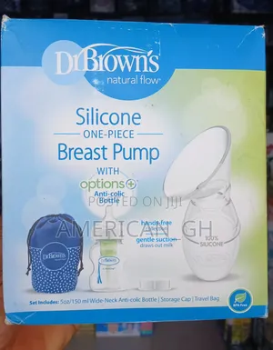 Dr Brown Silicone Breast Pump With Bottle