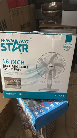 Rechargeable Table Top Fan