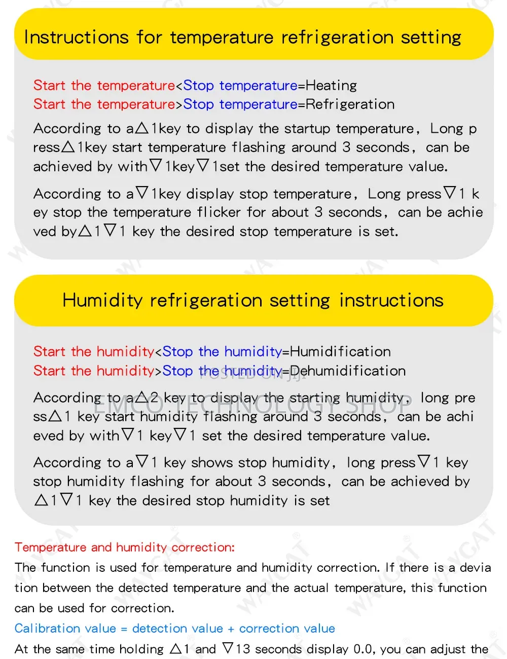 220v STC-3028 Digital Temperature and Humidity Thermostat Dual Display