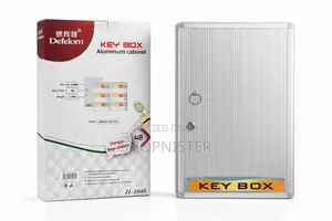 Defelom Aluminum Key Box – 48 Key Capacity, Secure Lock Cabinet