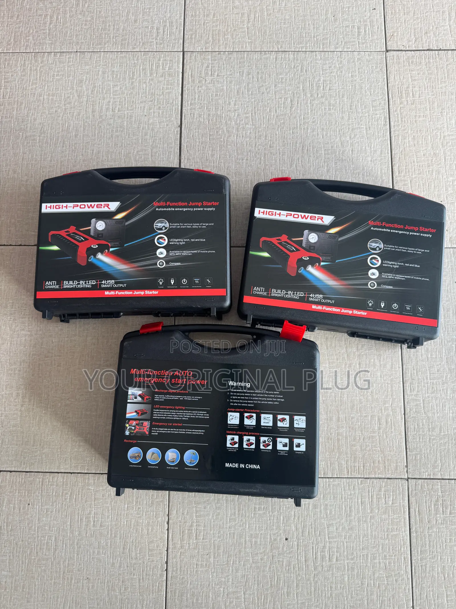 Emergency Car Kit, Including Jump Starter Kit Air Compressor.