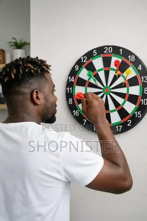 Sports 17‐Inch Dartboard Set – Complete Game With 6 Darts
