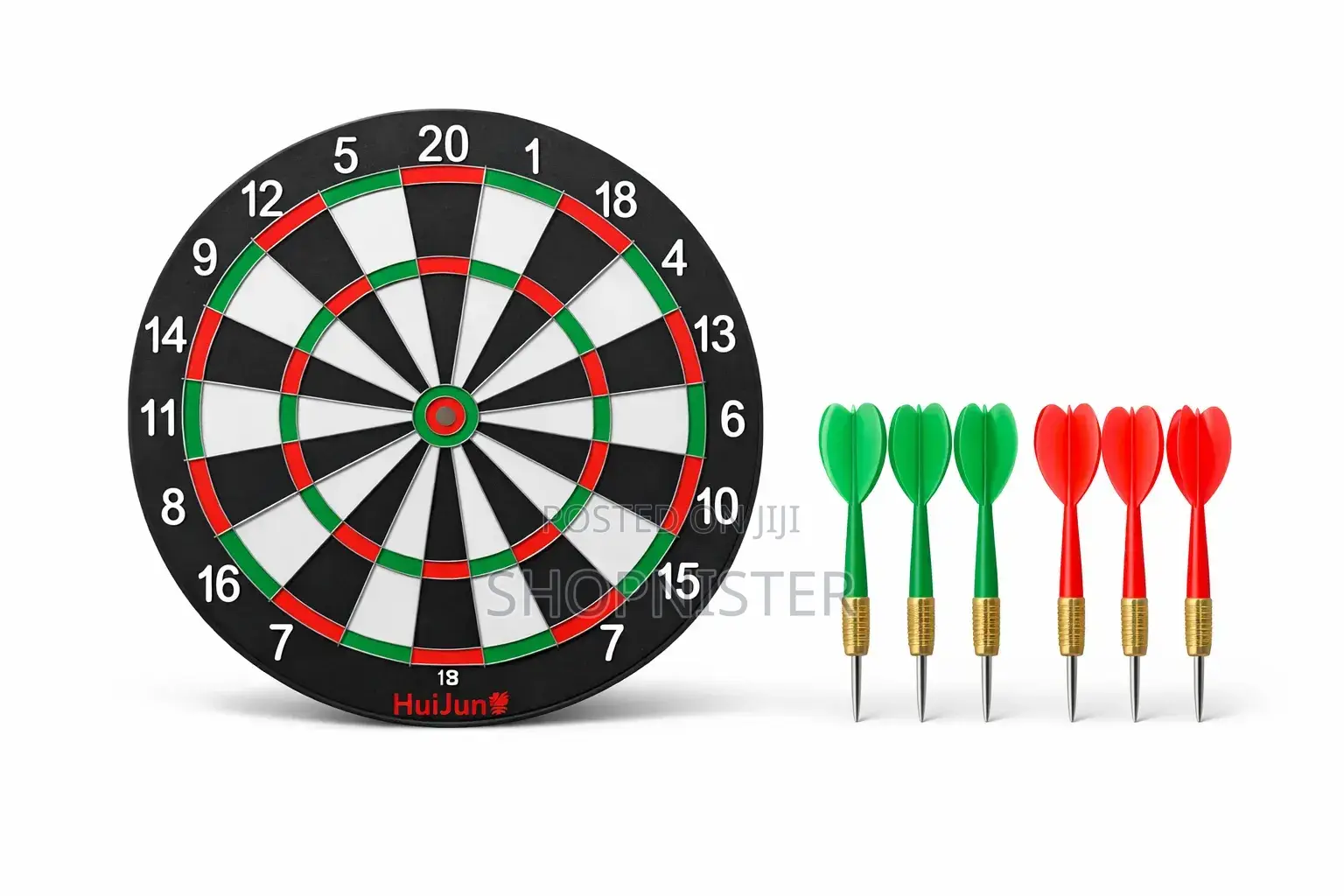 Sports 17‐Inch Dartboard Set – Complete Game With 6 Darts