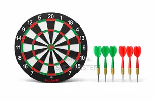 Sports 17‐Inch Dartboard Set – Complete Game With 6 Darts