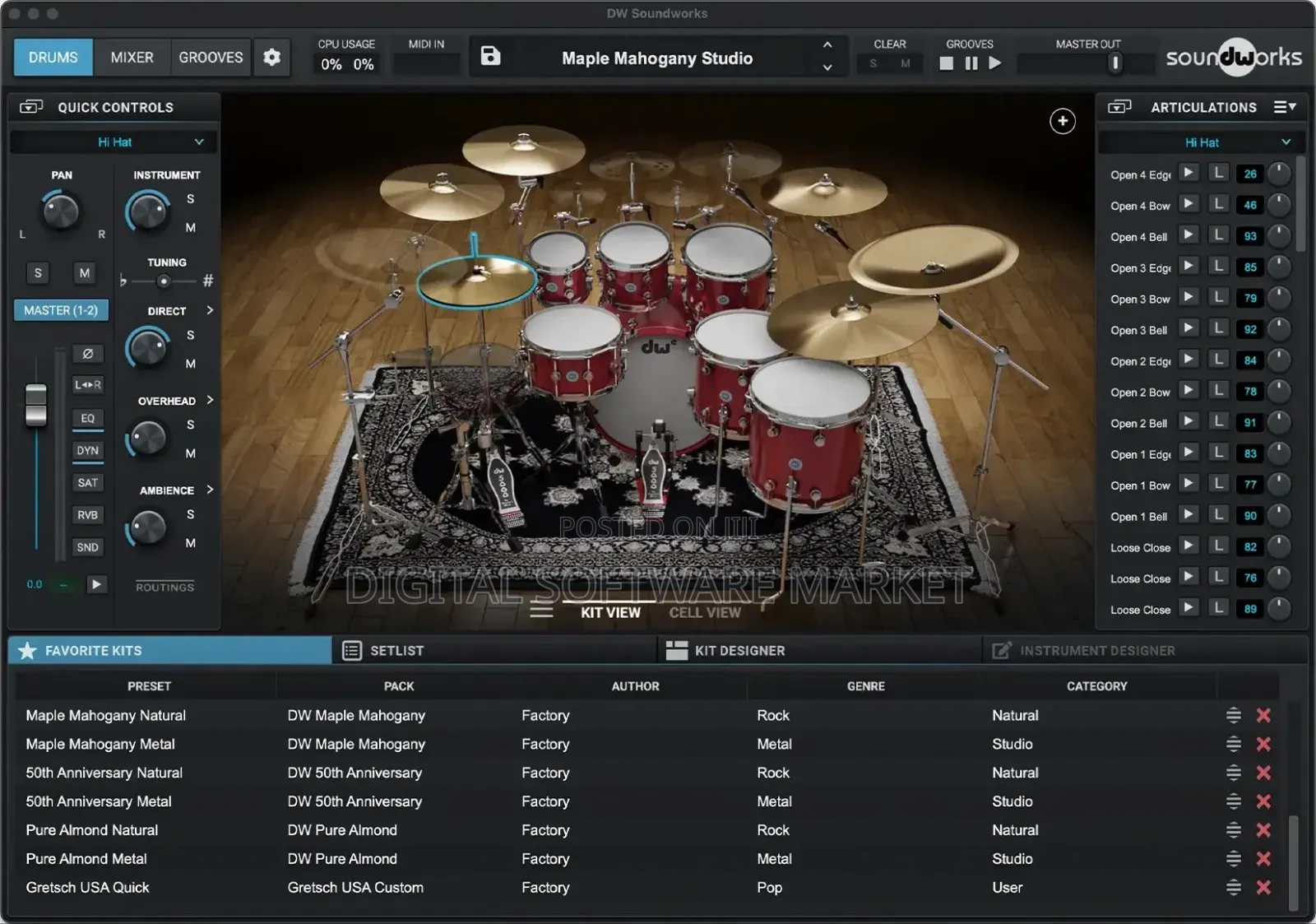 Dw Soundworks Maple Mahogany Expansion Pack