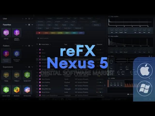 Refx Nexus 5 + Factory Library for Macos or Windows