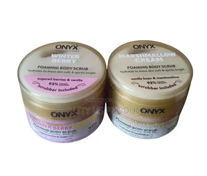 Onyx Professional Foaming Body Scrub - 340g With Scrubber
