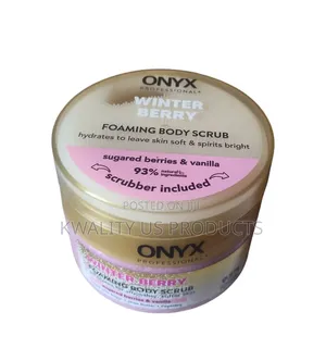 Onyx Professional Foaming Body Scrub - 340g With Scrubber