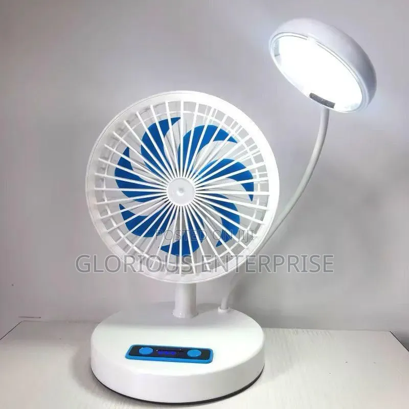 Rechargeable Study Fan With Light