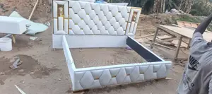 Italian King Size Bed Frame With Side Drawers
