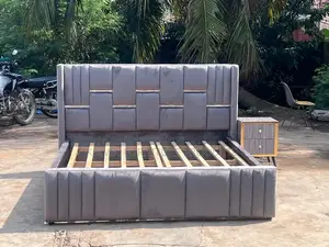 New Made Queen Size Bed Frame With Side Drawers