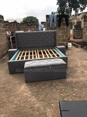 King Size Bed Frame With Side Drawers and Couch Available for Pick Up