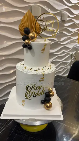 2 Tier Whipped Cream Birthday Cake