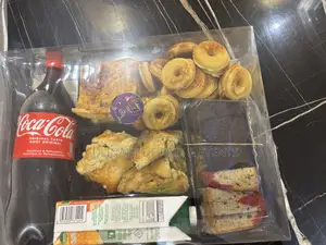 Assorted Pastries Basket With Drinks