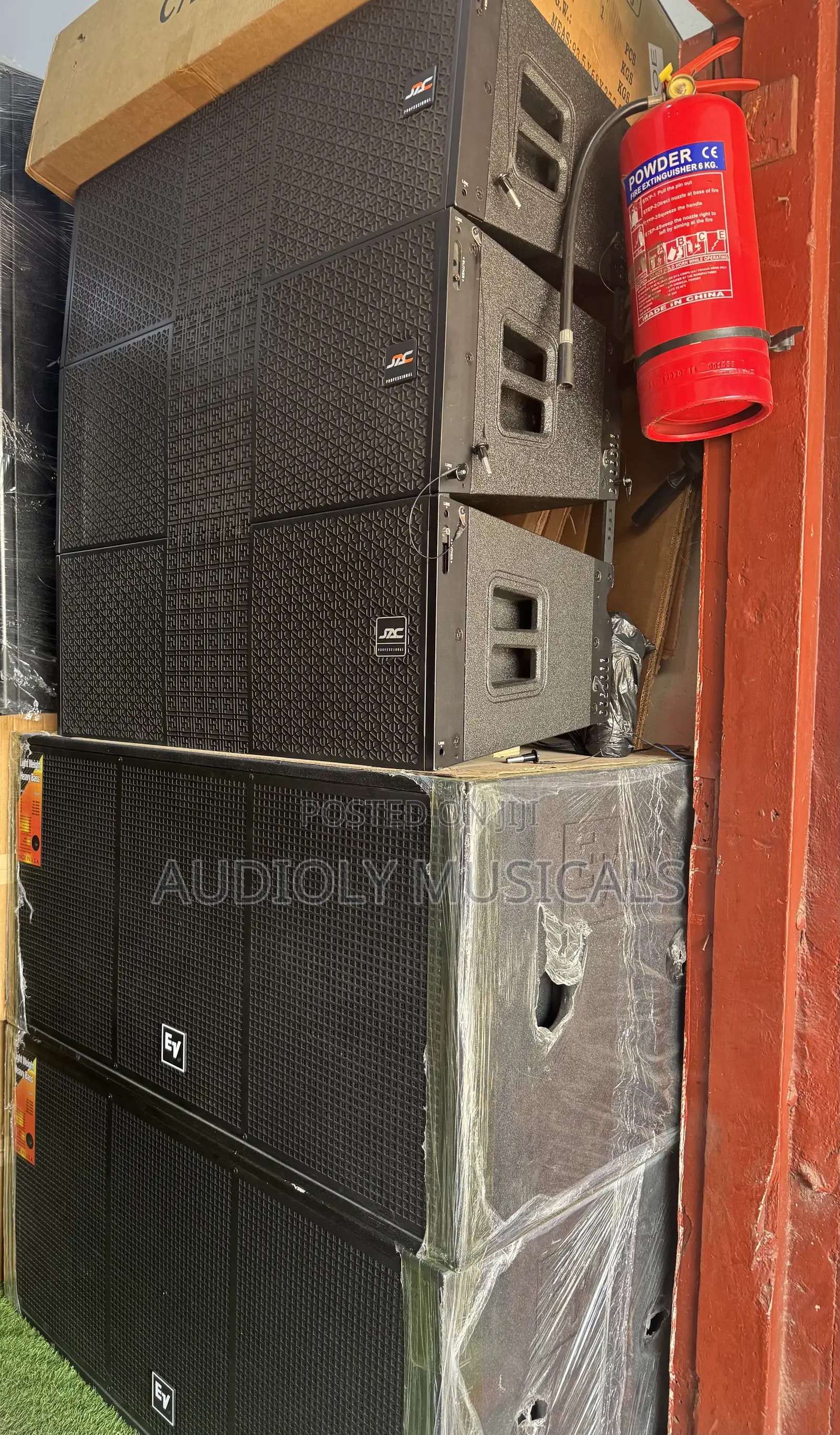 Jac 12 Inches Line Arrays With Ev Double Sub Speakers