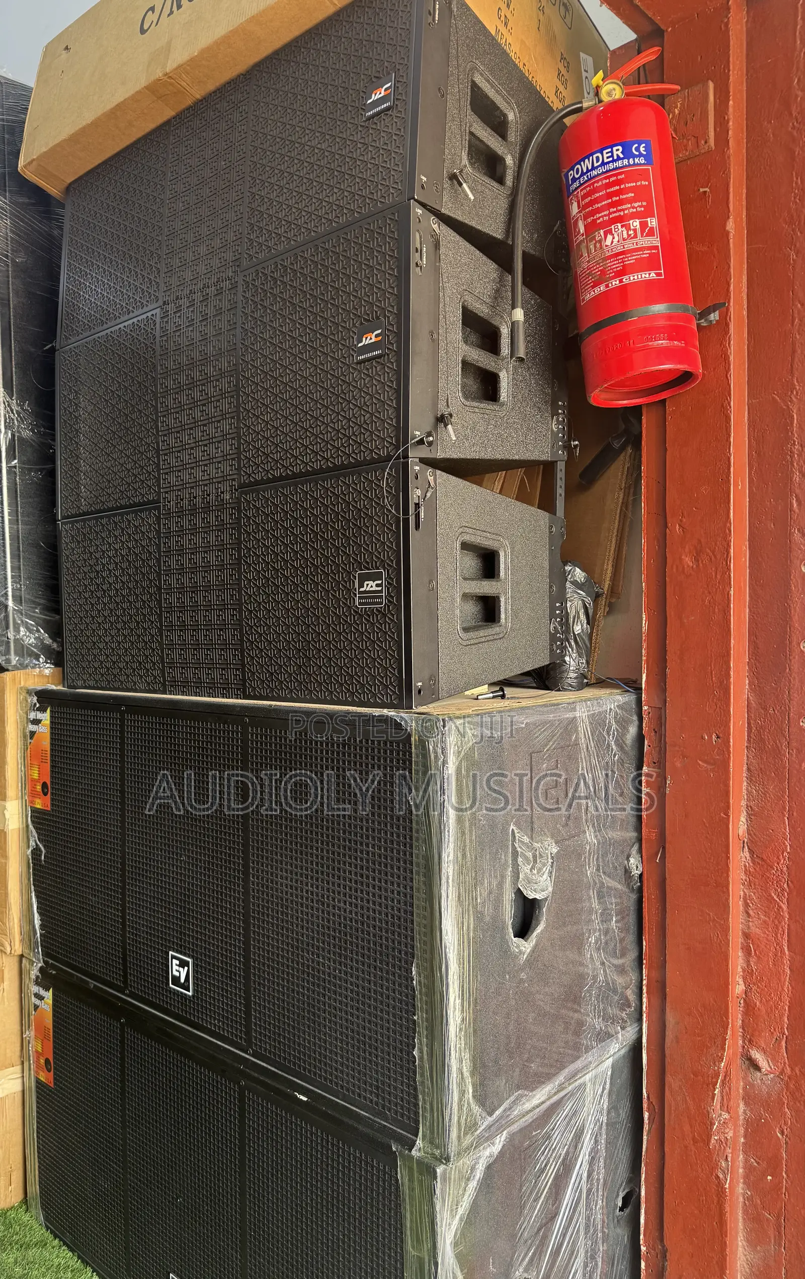 Jac 12 Inches Line Arrays With Ev Double Sub Speakers