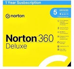 Norton 360 Deluxe | Multiple Layers of Protection 5 Devices | 1 Year