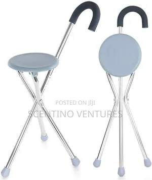 Foldable Walking Stick With Seat