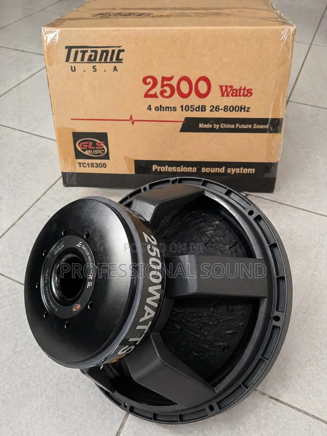 GLS Titanic Usa 18-Inch Naked Speaker 2500watt
