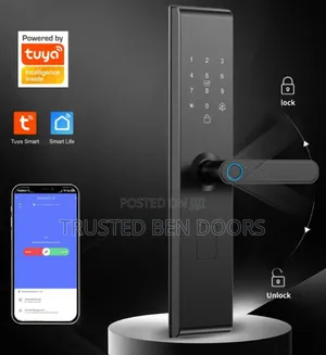 Tuya Wireless Biometric Smart Lock for Security and Wooden Doors
