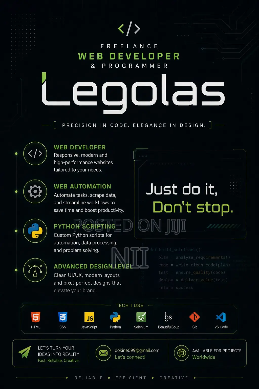 Web Developer for Your Custom Website | Webapp