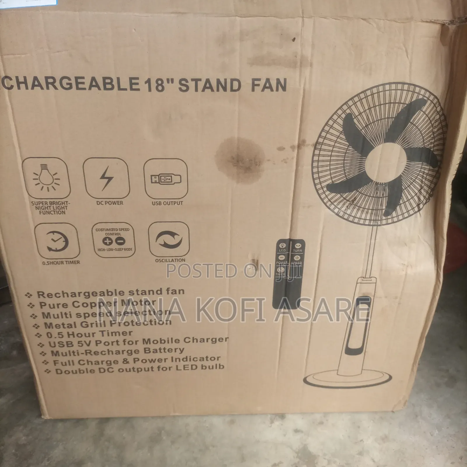 Kas Rechargeable 18inch Stand Fun