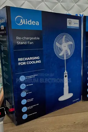 Midea 18" Rechargeable Fan, Fs45-23mrd | Digital Display,