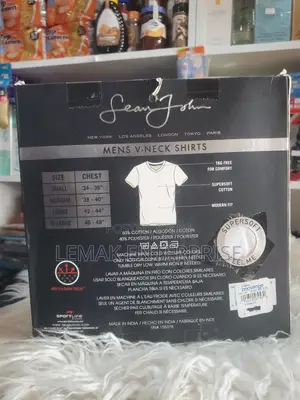 Men's v-Neck Shirts 3 Packs Medium Size