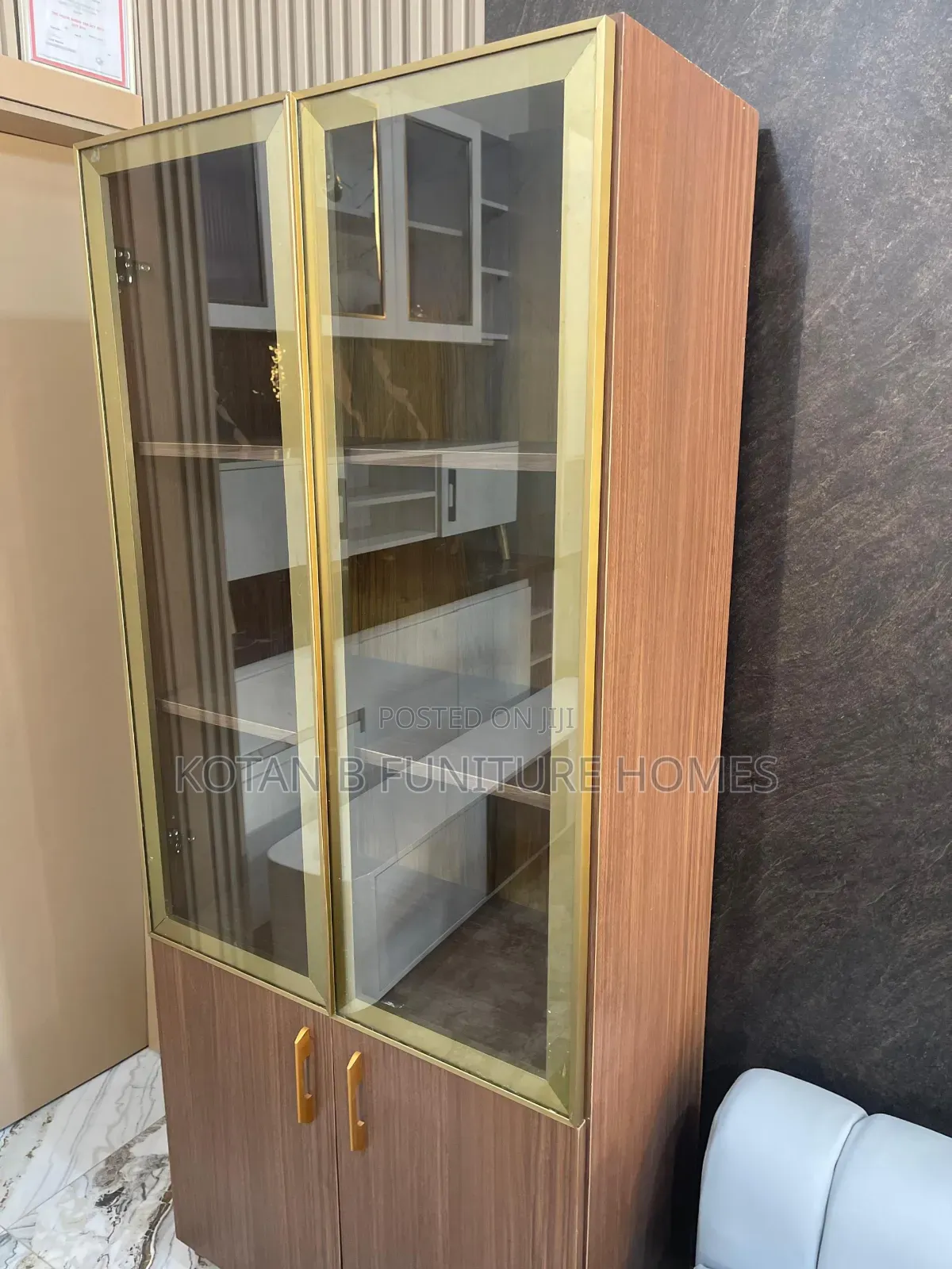 Glass Door Showcase Cabinet