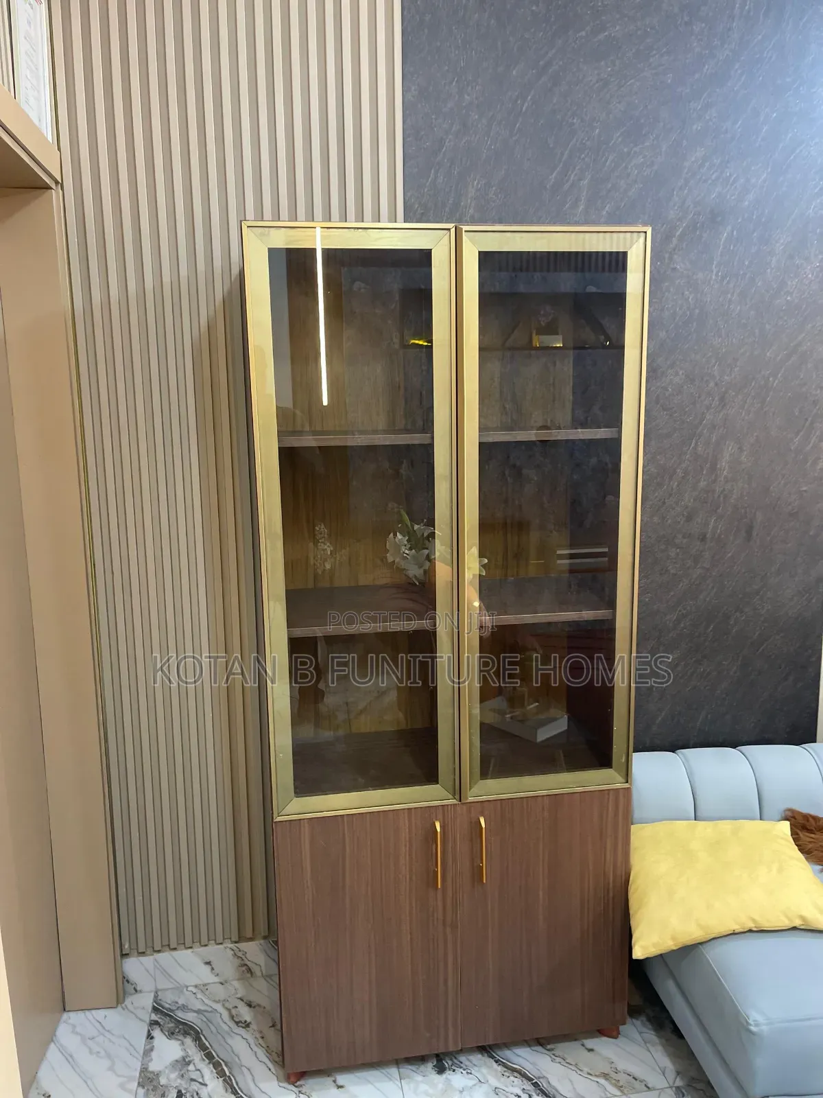Glass Door Showcase Cabinet