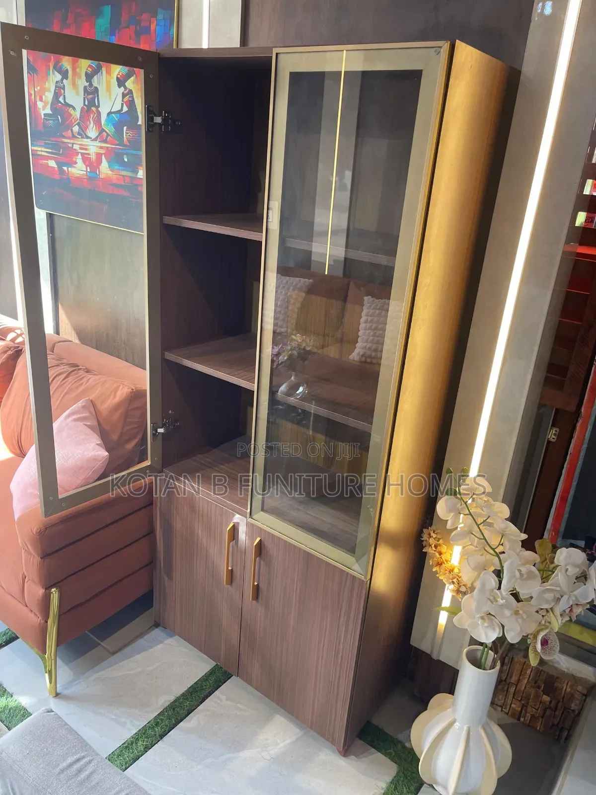 Glass Door Showcase Cabinet