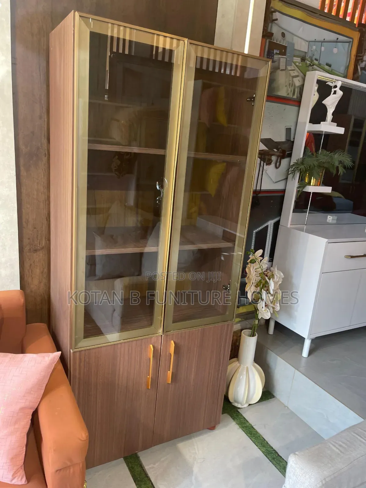 Glass Door Showcase Cabinet