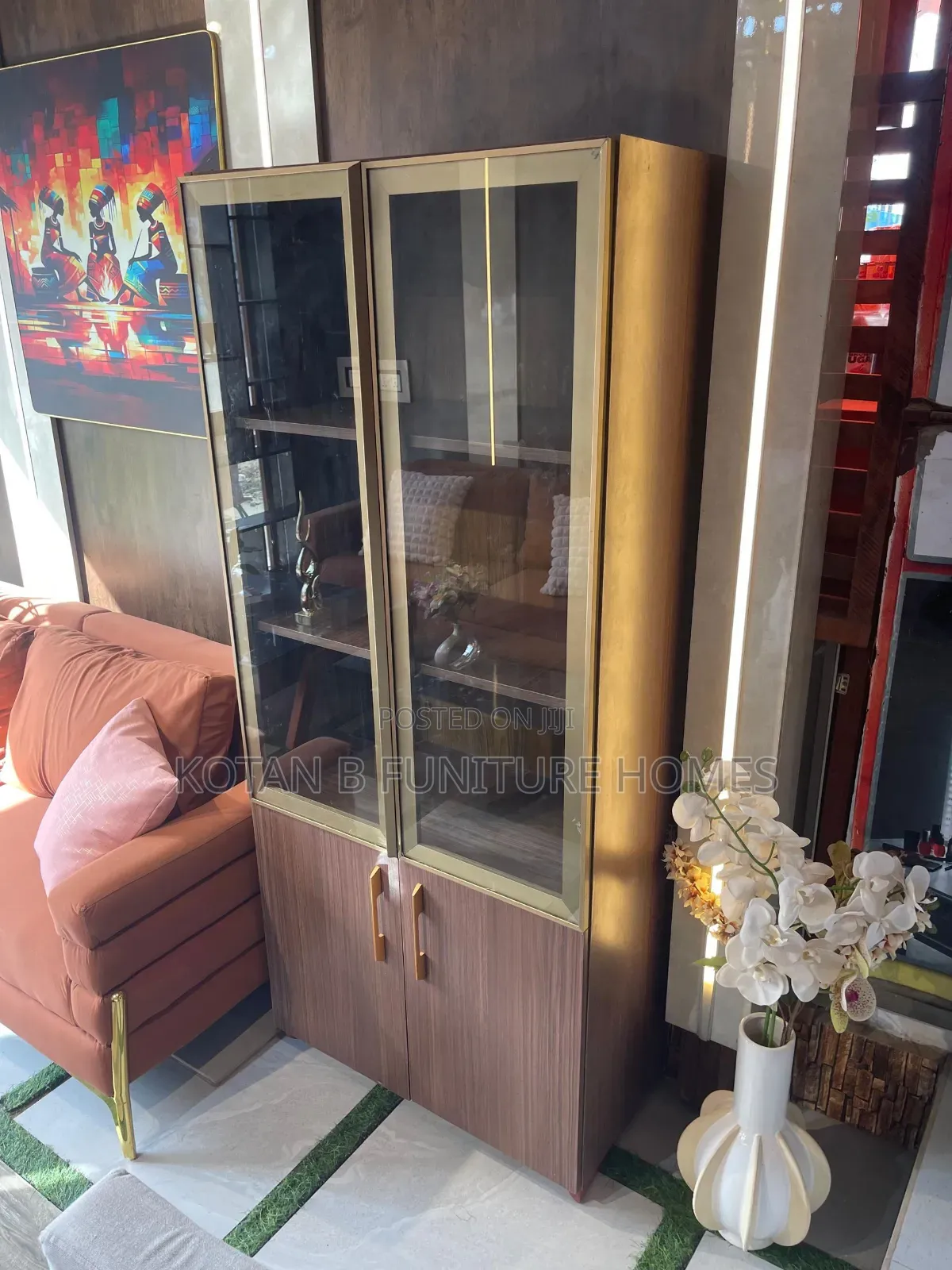 Glass Door Showcase Cabinet