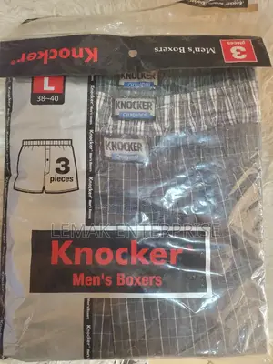 Men's Boxers Shorts 3 Packs by Knock. Size Large L.