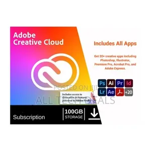 Adobe Creative Cloud Pro 100gb, 12-Month, 4,000 Ai Credits