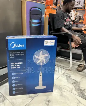 Check Out Affordable Midea 18” Rechargeable Standing Fan 