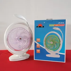 Jr-2018 Chargeable Portable Mini Fan With Study Lamp