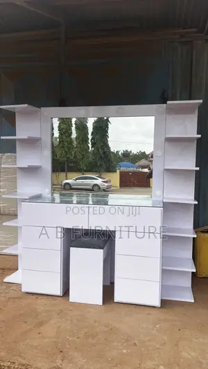 Dressing Mirror With 2 Shelves