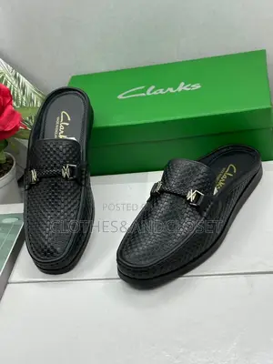 Clarks Men's Backless Leather Loafers